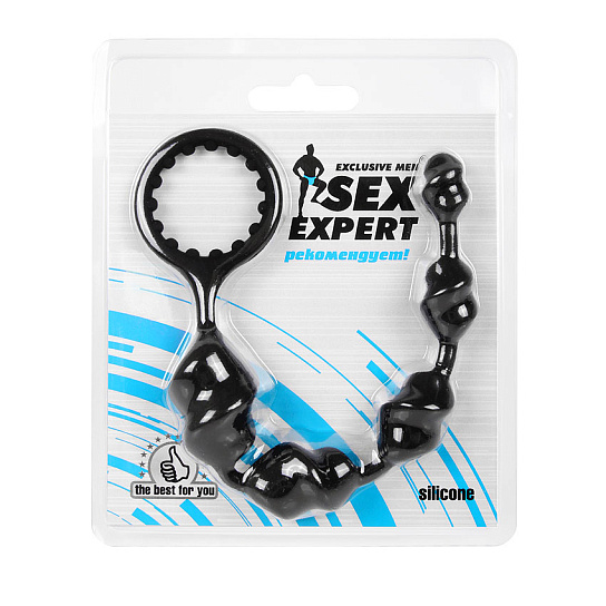 Анальная цепочка с бусинами со спиралевидной формой