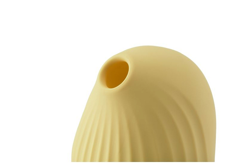 Вибростимулятор с функцией вакуумной стимуляции Cuddly Bird, желтый