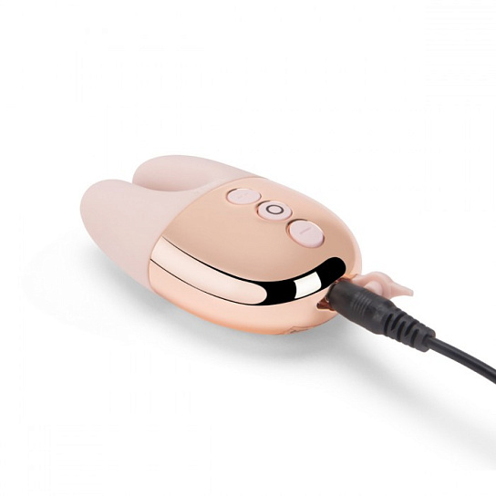 Массажер с двойной вибрацией Le Wand Double Vibe, розовое золото