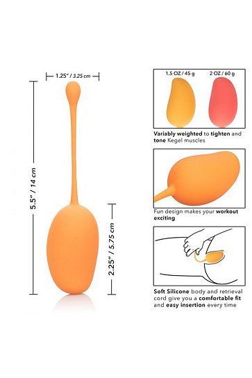 Вагинальные шарики в виде магно Kegel Training Set Mango