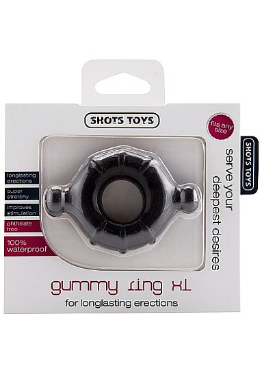 Классическое эрекционное кольцо с небольшими бугорками GUMMY RING L