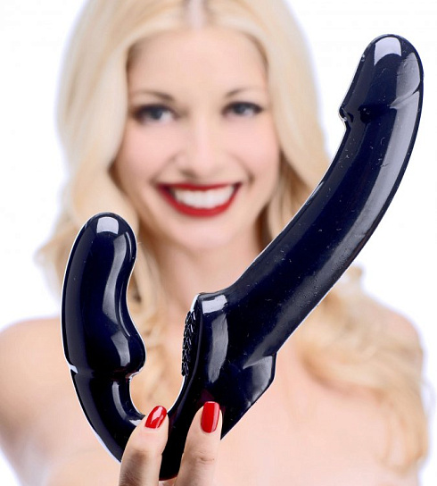 Безремневой вибрострапон Strap U Revolver II Vibrating 15.2 см, черный