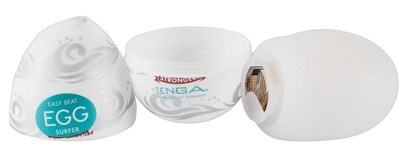 Яйцо мастурбатор Tenga Egg Surfer 012 с витиеватым рельефом