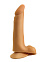 Дилдо на присоске мошонкой Love Toy телесный 17,8 см