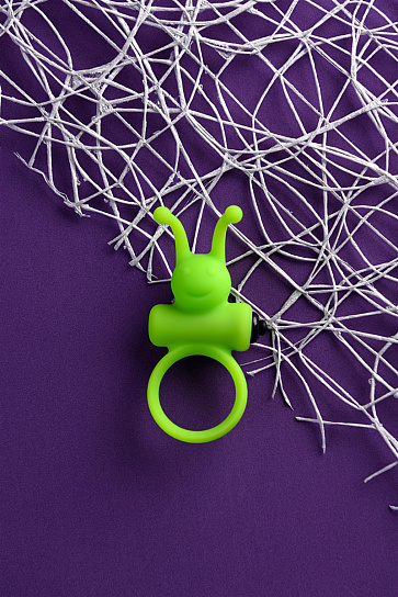 Эрекционное виброкольцо A-Toys by Toyfa Flik, зеленый