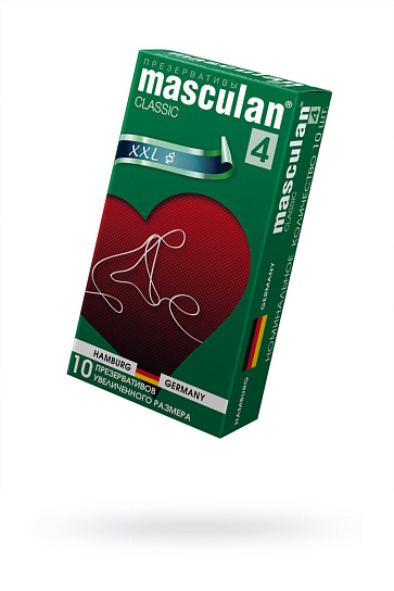 Презервативы MASCULAN CLASSIC 4 размера XXL, 10 шт