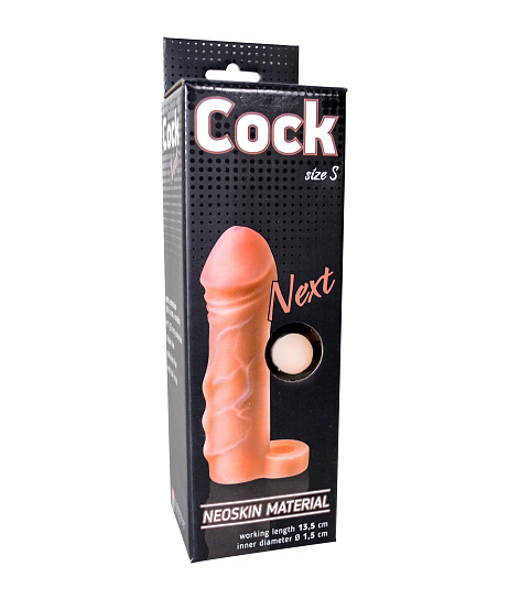 Фаллоудлинитель с кольцом Cock Next телесный