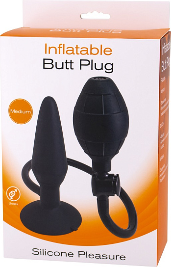 Пробка анальная с функцией расширения Inflatable Butt