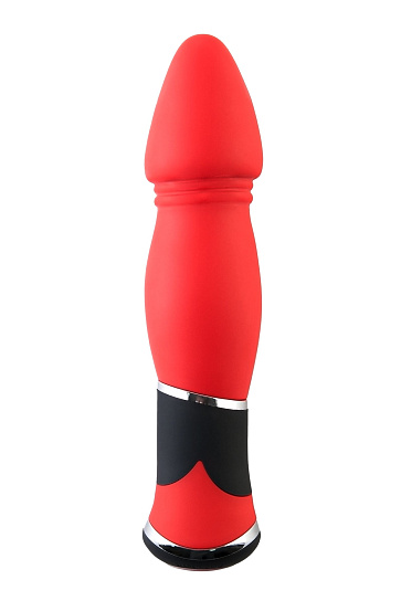 Анальный вибратор с зауженной головкой ToyFa, красный
