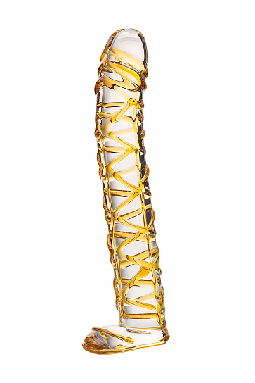 Стеклянный фаллос 15,5 см