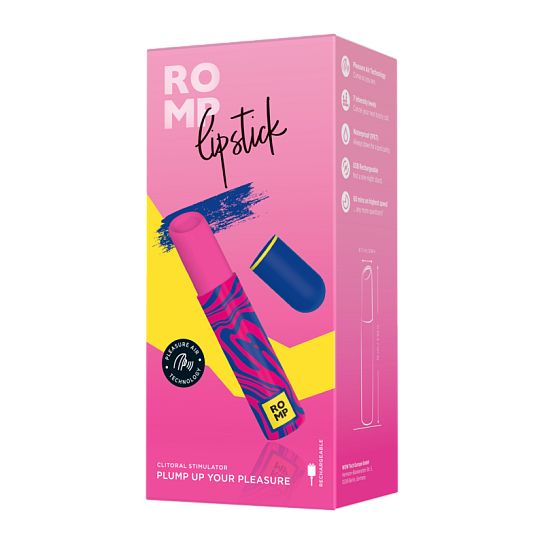 Бесконтактный клиторальный стимулятор Romp Lipstick Бесконтактный клиторальный стимулятор Romp Lipstick