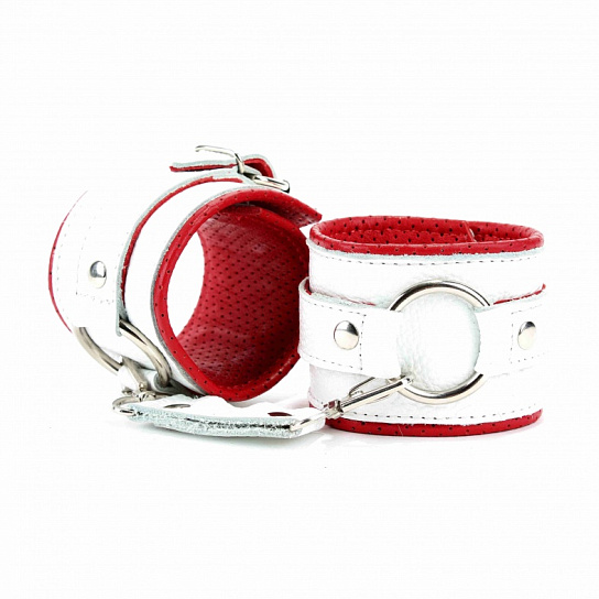 Наручники с кольцом и мягким подкладом