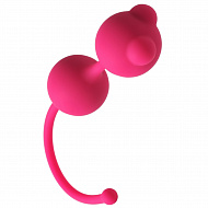 Вагинальные шарики Foxy для массажа интимных мышц, розовые