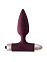 Анальная пробка - стимулятор Glory с шариком внутри, бордовая