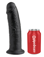 Фаллоимитатор-гигант на присоске King Cock 10 Cock, 23 см, черный