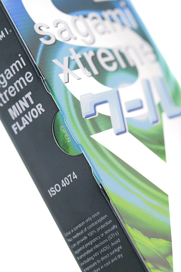Презервативы из латекса Sagami Xtreme Mint, 10 шт