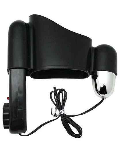 Мини-вибратор на эластичном держателе для мужских помп