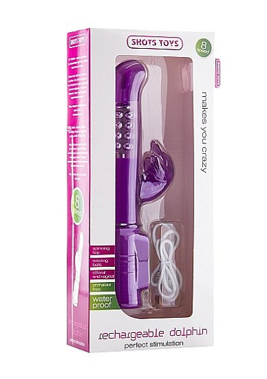 Многоскоростной вибратор DOLPHIN 323, фиолетовый
