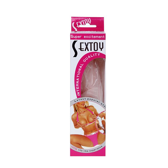 Пенис рельефный Sextoy, телесный 16,3 см