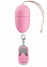 Виброяйцо с пультом ДУ, розовое