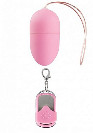 Виброяйцо с пультом ДУ, розовое