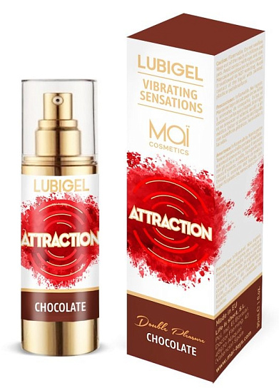 Жидкий интимный гель с эффектом вибрации LUBIGEL CHOCOLATE, 30 мл