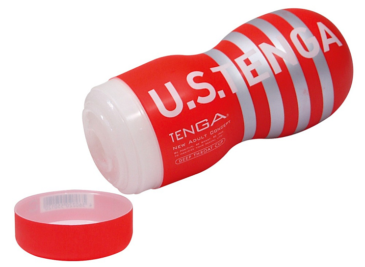 Имитатор орального секса Tenga Deep Throat увеличенного размера