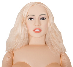 Кукла надувная с анатомическим лицом и конечностями Juicy Jill