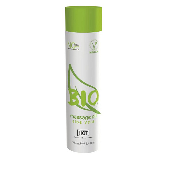 Массажное масло Hot Bio massage oil Aloe Vera, 100 мл