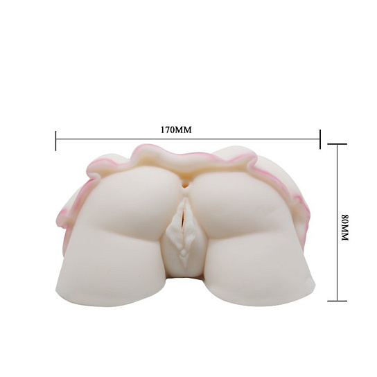 Мастурбатор женской попки с двумя съемными вибропулями