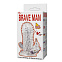 Ребристая насадка для пениса с вибрацией BRAVE MAN 6