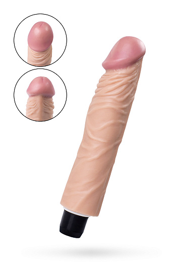 Вибромассажер реалистичный с рельефной сеткой вен, 22 см