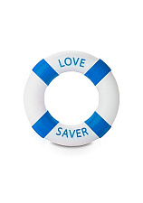 Эрекционное кольцо в виде спасательного круга BUOY LOVE, синее
