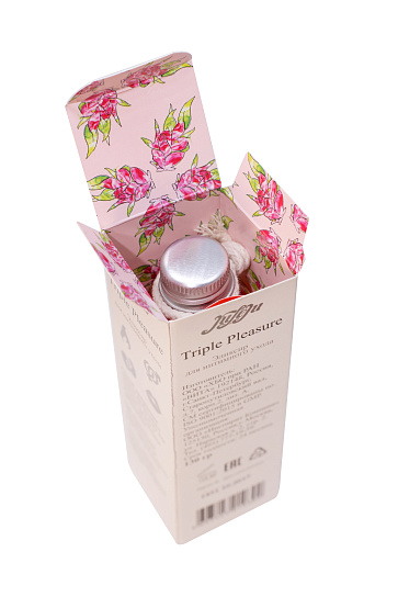 Съедобный массажный гель Triple Pleasure Тропический коктейль, 130 мл