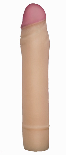 Насадка-удлинитель LoveToy из киберкожи, 19,5 см