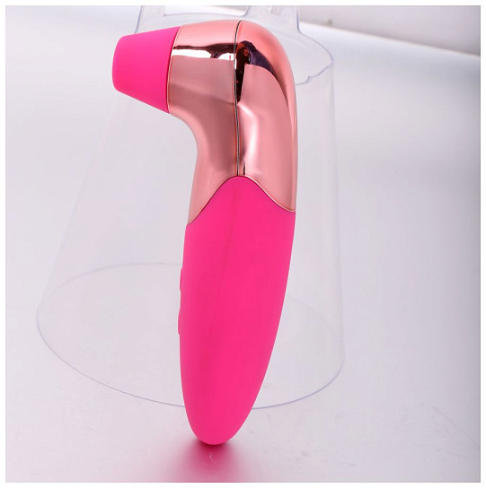 Вибростимулятор PRO-X5 с функцией вакуумной стимуляции, розовый