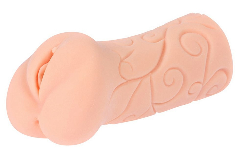 Крупный мастурбатор с узорами и рельефной точкой G