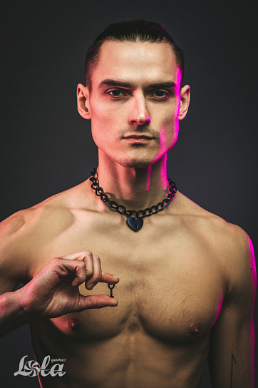 Ошейник в виде цепи EMBRACE, черный