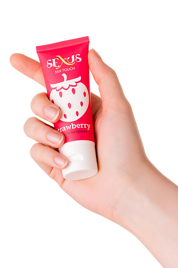 Ароматизированная смазка на водной основе Silk Touch Strawberry, 50 мл