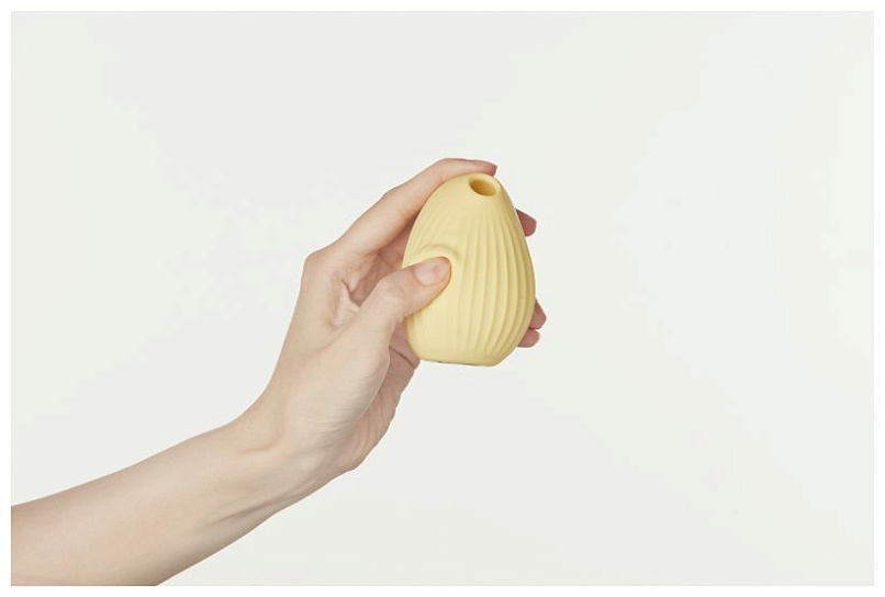 Вибростимулятор с функцией вакуумной стимуляции Cuddly Bird, желтый