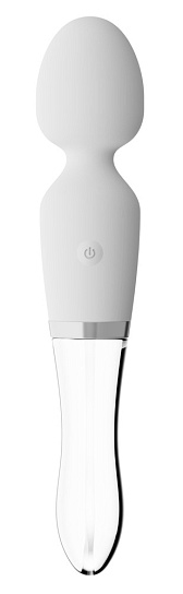 Вибратор Orion Liaison Led Wand вонд, белый-прозрачный