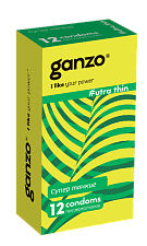 Презервативы Ganzo Ultra thin № 12 ультратонкие в обильной смазке на водной основе