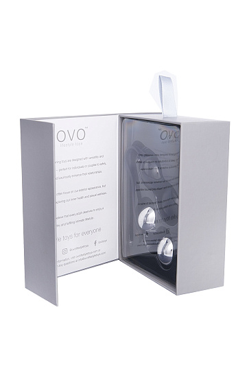 Вагинальные шарики OVO L1A, черные