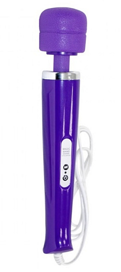 Вибромассажер, Magic Wand, фиолетовый проводной