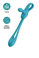 Многофункциональный гибкий вибратор для пар Satisfyer Plug & Play1, голубой