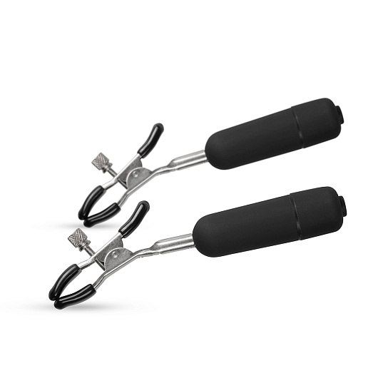 Зажимы для сосков с вибрацией Easytoys Nipple Clamps With Vibrating