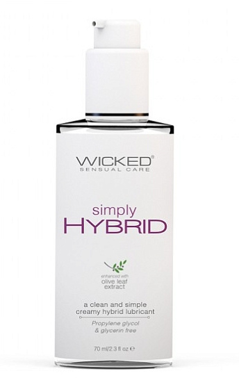 Лубрикант на водно-силиконовой основе Wicked Simply Hybrid, 70 мл
