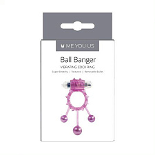 Эрекционное кольцо с шариками и вибрацией Ball Banger Cock
