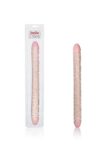 Фалоимитатор Veined Double Dongs — 18" IVORY, 58 см