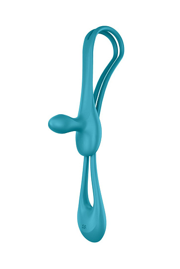 Многофункциональный гибкий вибратор для пар Satisfyer Plug & Play1, голубой